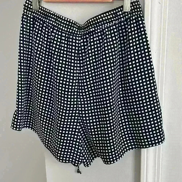 Jcrew gingham blue white check swingy shorts - Picture 3 of 3